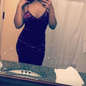 Velvet Burgundy Dress